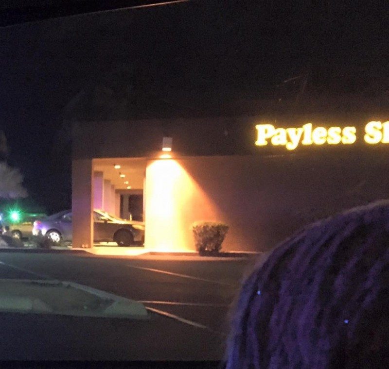 Payless Shoes car crash Cathedral City