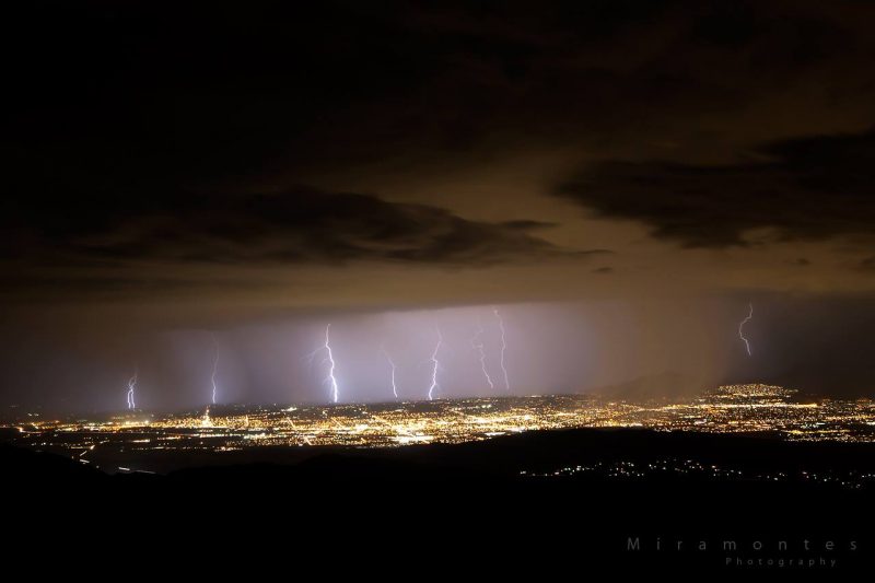 Lightning over Coachella Valley from Joshue