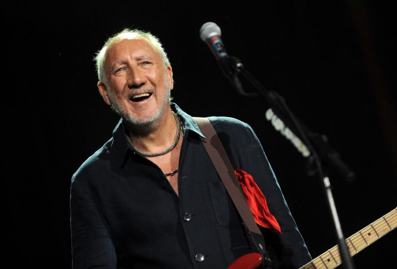INDIO, CA - OCTOBER 16: Musician Pete Townshend of The Who performs onstage during Desert Trip at The Empire Polo Club on October 16, 2016 in Indio, California. (Photo by Kevin Mazur/Getty Images for Desert Trip)