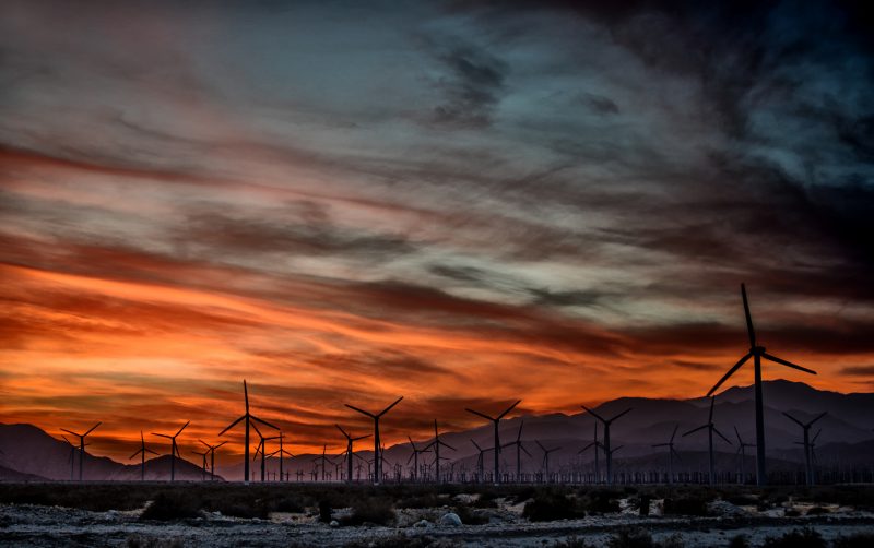 Palm Springs Sunset Windmills