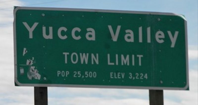 Yucca Valley Sign