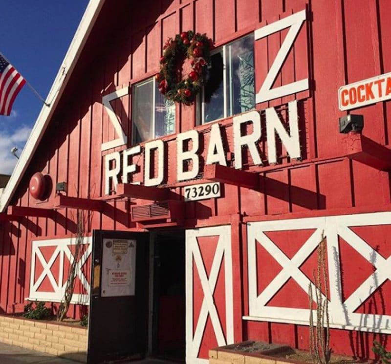 The entrance to the Red Barn in Palm Desert
