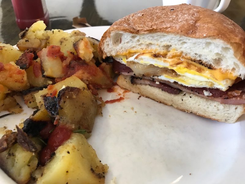 Five Spot breakfast sandwich from Matt's Big Breakfast in Phoenix, Arizona