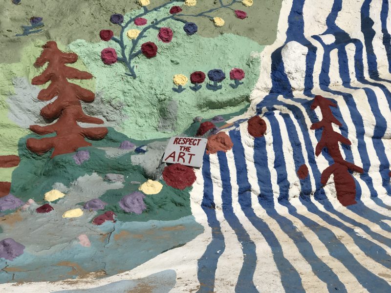 Salvation Mountain has so much paint