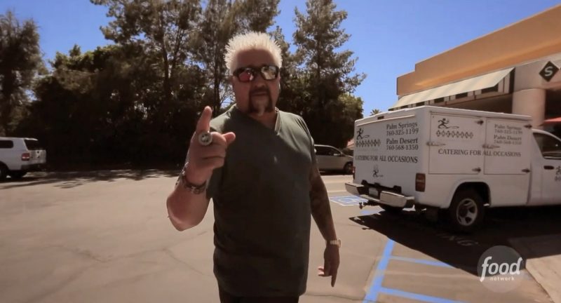 Guy Fieri at Sherman's Deli in Palm Desert on Diners, Drive-Ins, and Dives