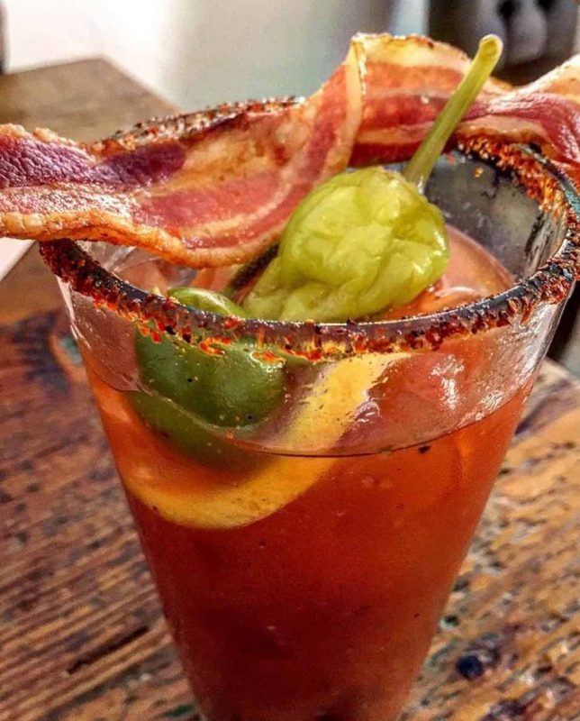 A Bloody Mary from FARM restaurant in Palm Springs 