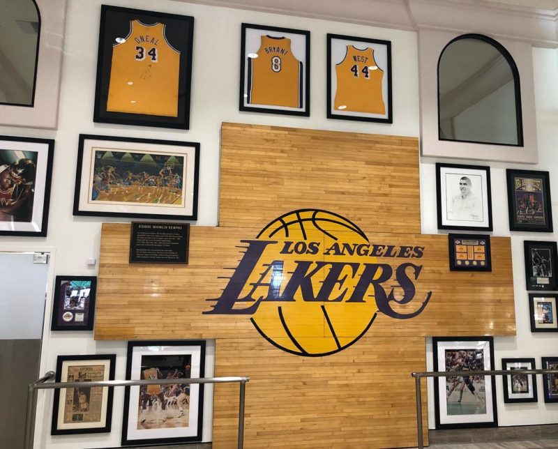 A Lakers display at Eddie World Yermo California 