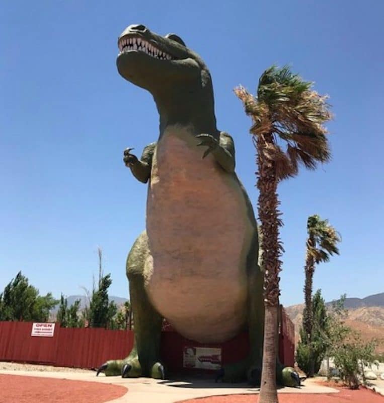 Mr. Rex, one of the Cabazon Dinosaurs - a roadside attraction in Cabazon, California 