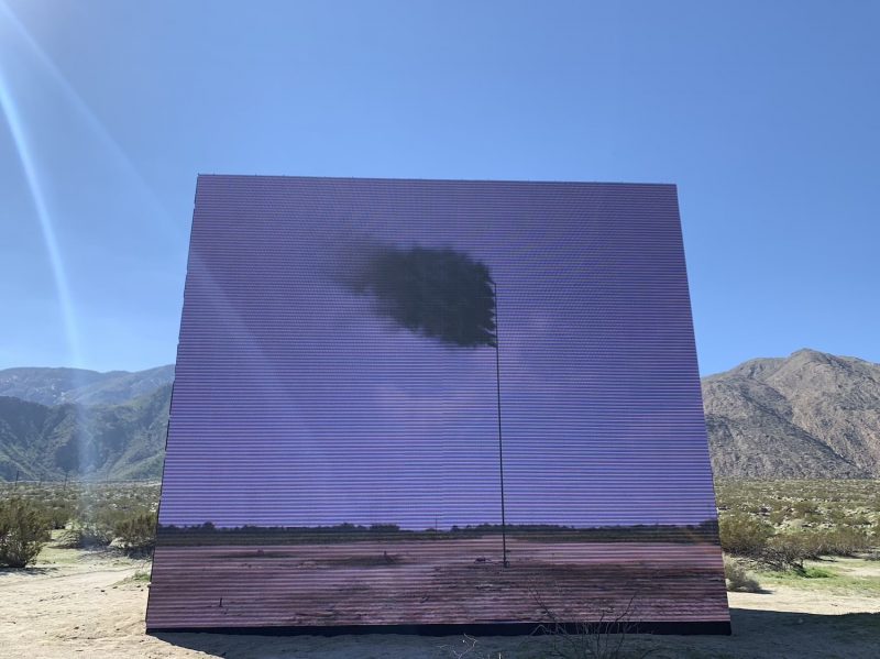 Western Flag, a Desert X art installation in Palm Springs 