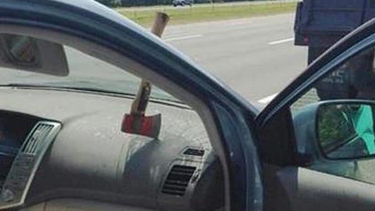 Watch Out For Flying Axes on the Freeway