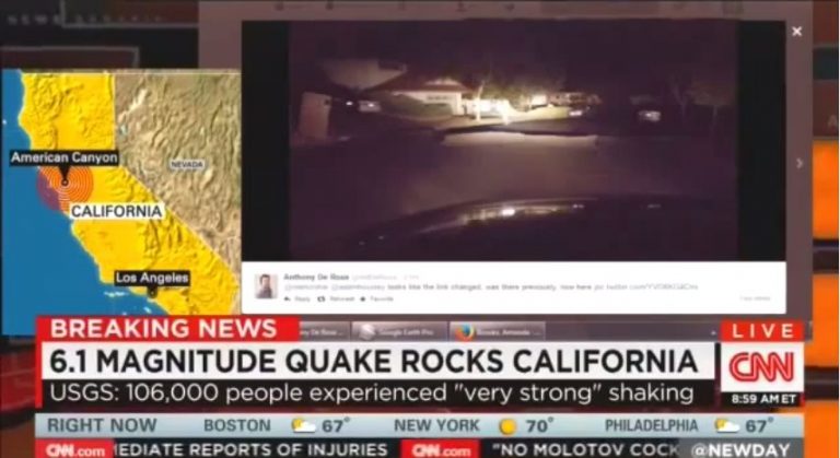 CNN Gets Pranked During Napa Earthquake Coverage