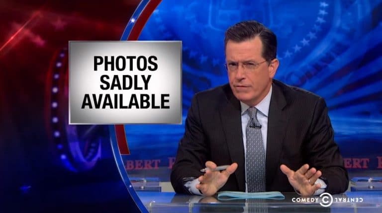 Colbert on the Celebrity Nude Scandal