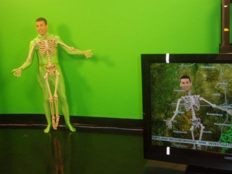 Weatherman Wins at TV with Awesome Skeleton Costume