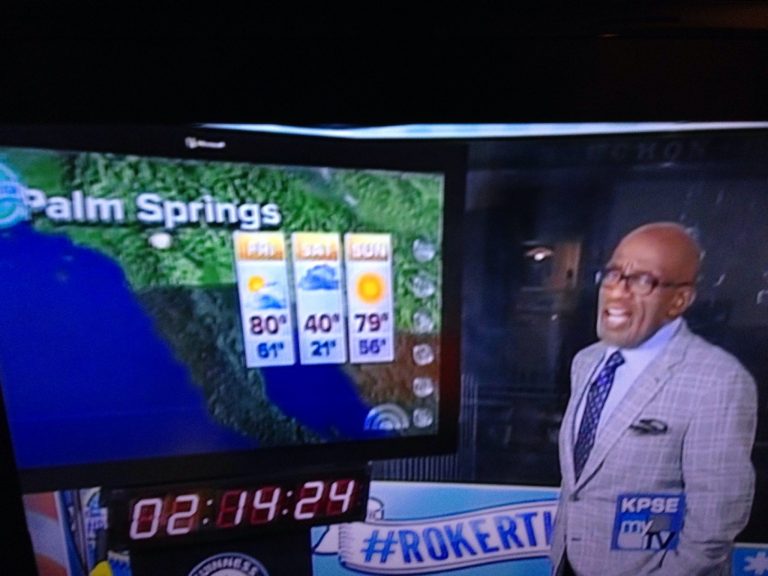 Al Roker’s Forecast Calls for Palm Springs to Freeze on Saturday