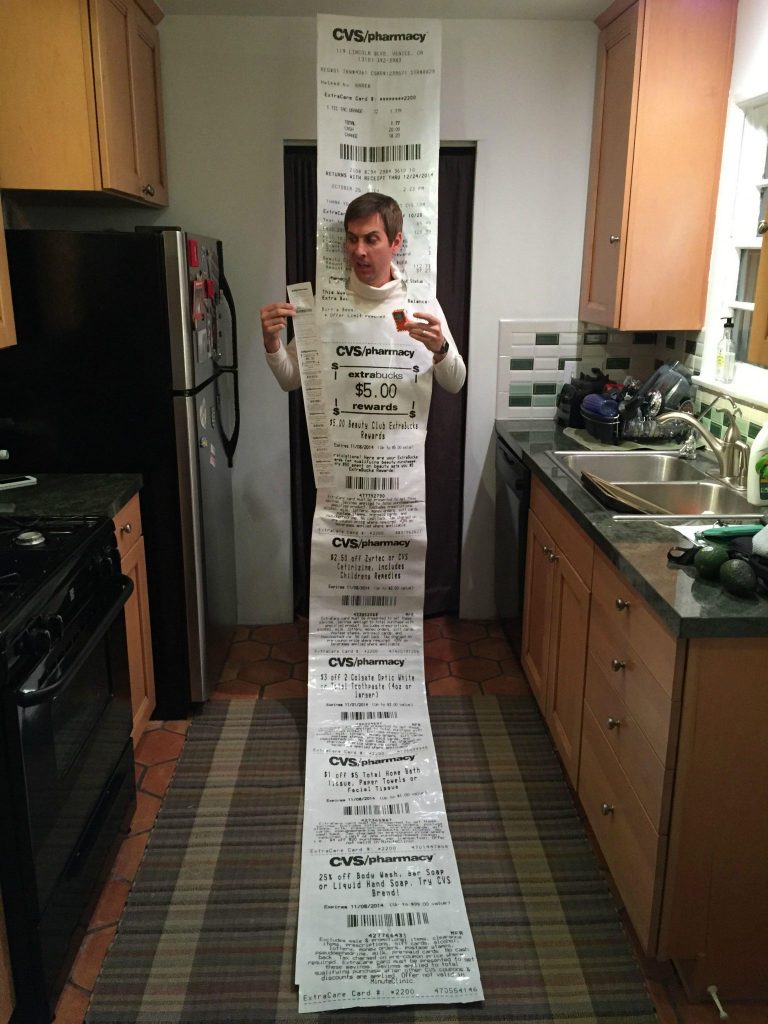 Crazy Long CVS Receipt Inspires Amazing Halloween Costume