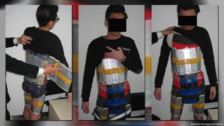 Man Tries to Smuggle 94 iPhones Strapped to His Body.  Fails.