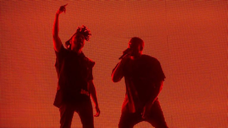 Kanye Makes Surprise Coachella Appearance