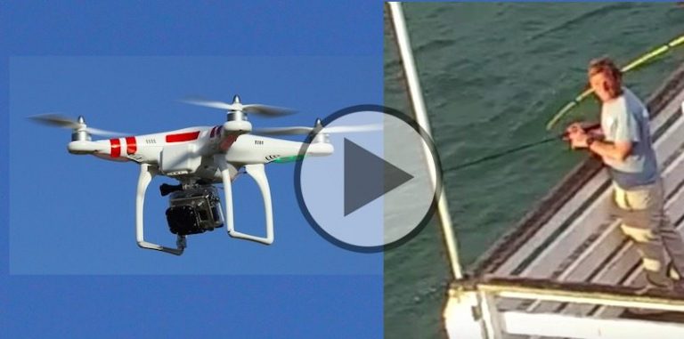 Air Fishing?  Watch a San Diego Fisherman Snag a Drone Out of the Air