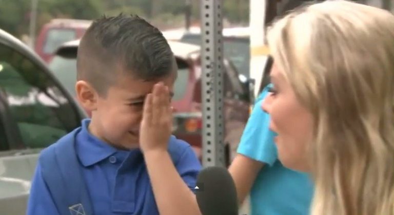 Watch a So Cal Reporter Make a Kid Cry on His First Day of School