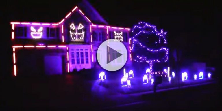 This Halloween Light Show Set to Macklemore’s “Downtown” is Pretty Awesome