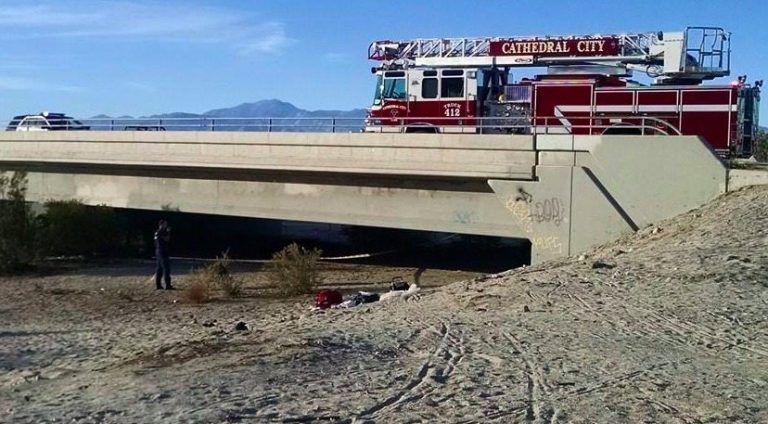 Man dies after setting himself on fire making meth under Cathedral City bridge