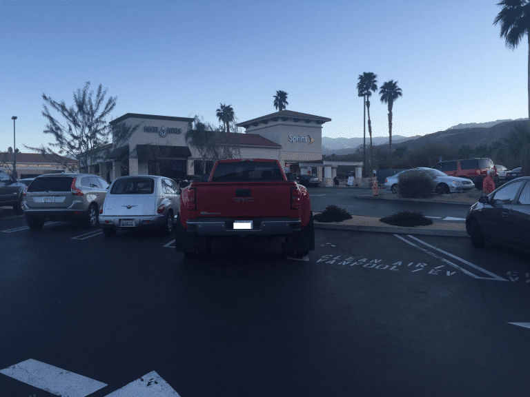 Sweet parking job, a**hole