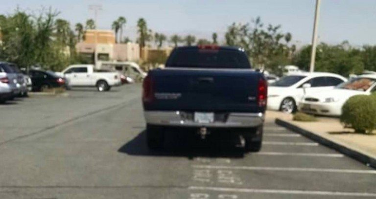 Here is the latest amazing parking job in Palm Desert