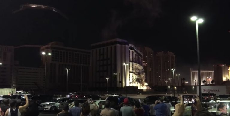 Video: Riviera hotel tower taken down with implosion in Vegas