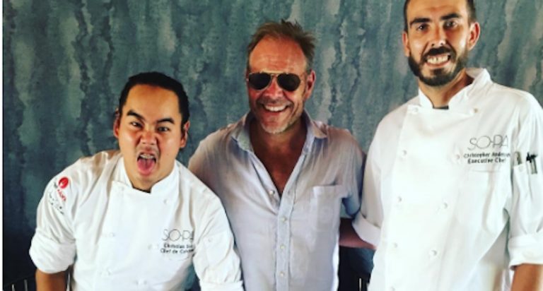 Pics: Alton Brown was hanging out in Palm Springs this weekend