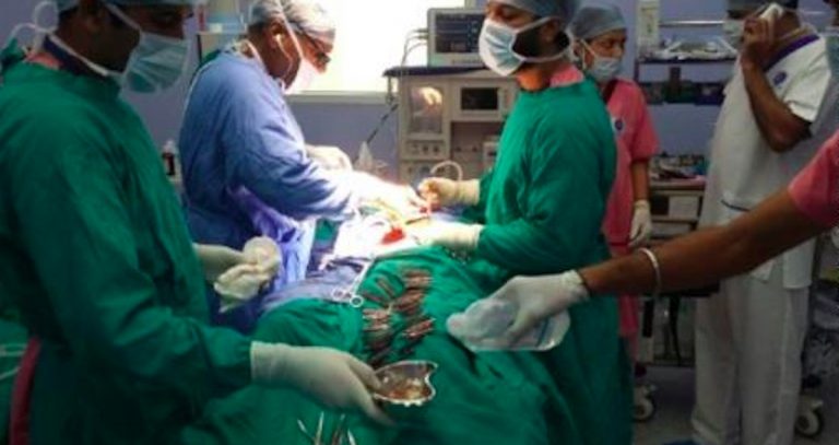 Doctors remove 40 knives from man’s stomach