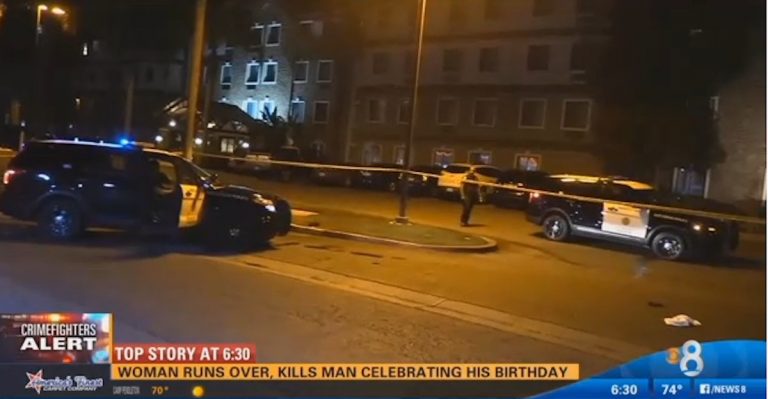 Man trying to keep woman at his birthday party gets run over and killed by her