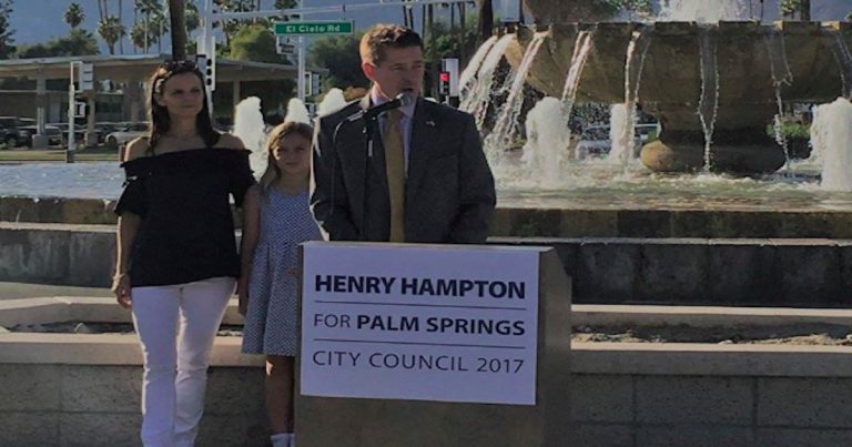 Henry Hampton announces he is running for Palm Springs City Council in 2017