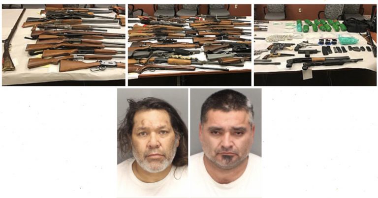 Two arrested in Palm Springs with nearly $400k of meth, over 50 guns