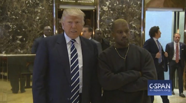 Donald Trump meets Kanye West at Trump Tower (and yes, this is real life)