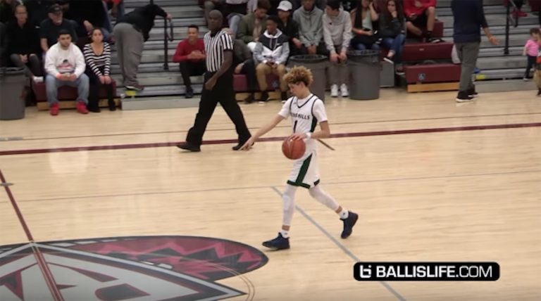 Watch a high schooler call, then sink a halfcourt shot in Rancho Mirage