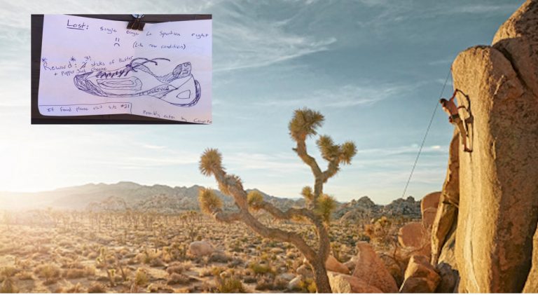 Joshua Tree camper offers fattening reward for lost shoe