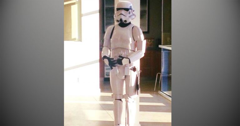 Someone stole a Storm Trooper from a Palm Springs real estate office