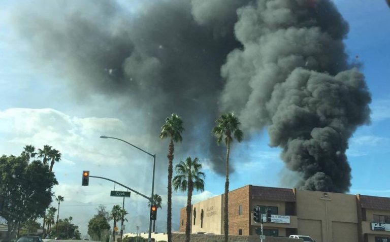 Fire breaks out on Joni Drive in Palm Desert