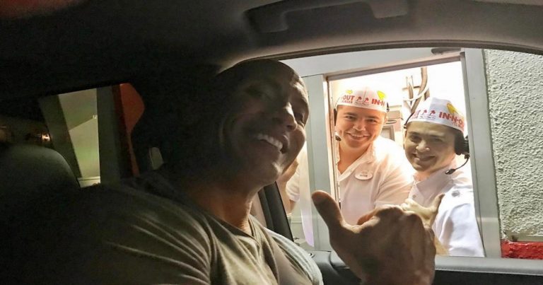 The Rock had In-N-Out Burger for the first time