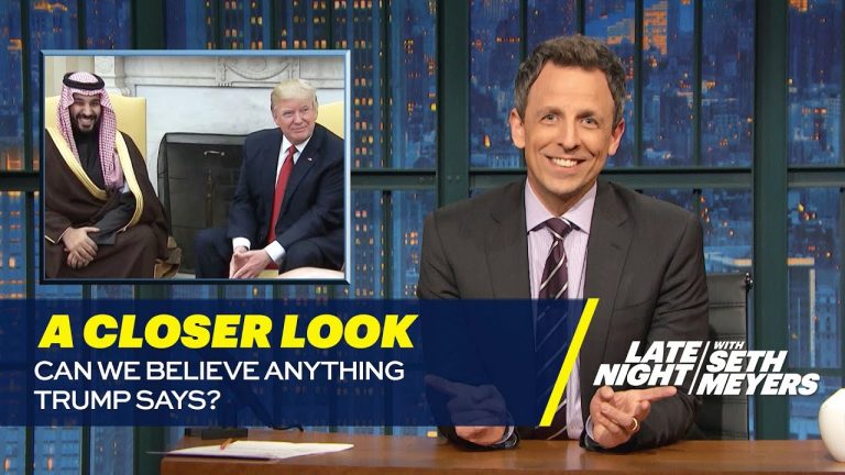 Seth Meyers: Can we believe anything Trump says?