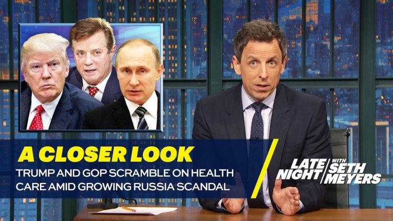 Seth Meyers goes of on Trump for stealing