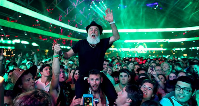 Your grandpa is having the time of his life at Coachella