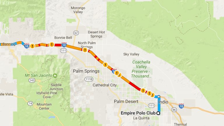 Well what do you know, Coachella traffic looks terrible again