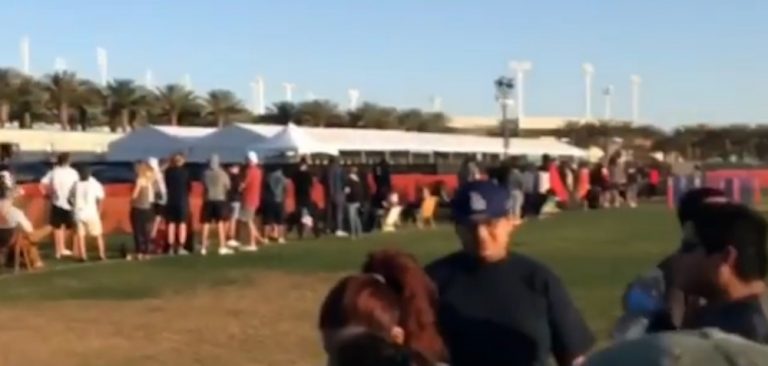 Looks like plenty of locals showed up for Coachella wristbands