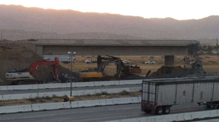 10 Freeway shuts down to remove Indio Blvd. bridge