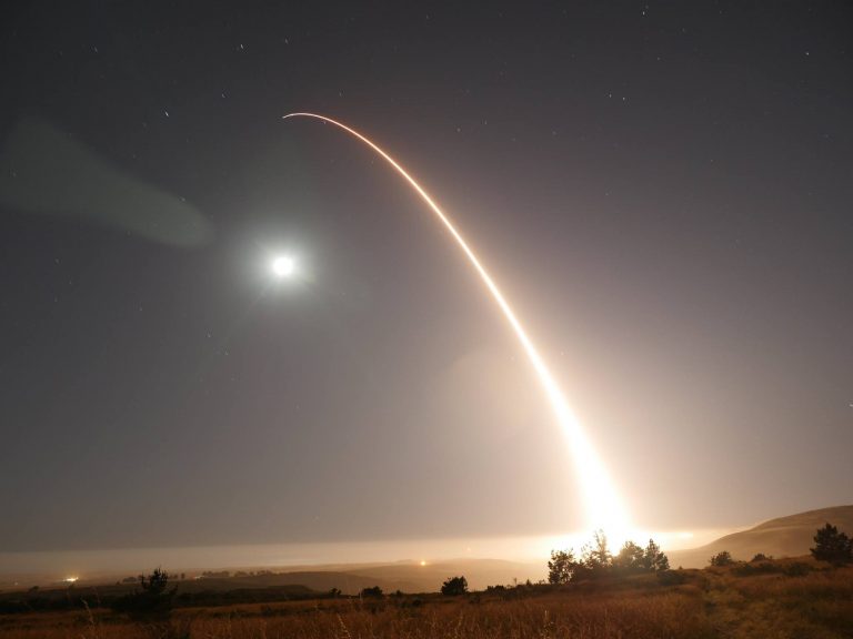 The U.S. launched a missile off the California coast today