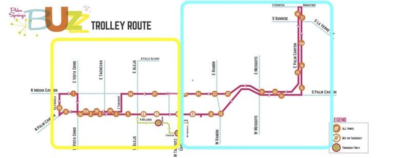 I took 5 minutes and fixed the Palm Springs Buzz trolley route