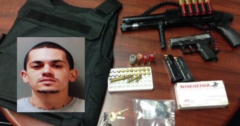 Desert Hot Springs man arrested in possession of body armor, sawed-off shotgun