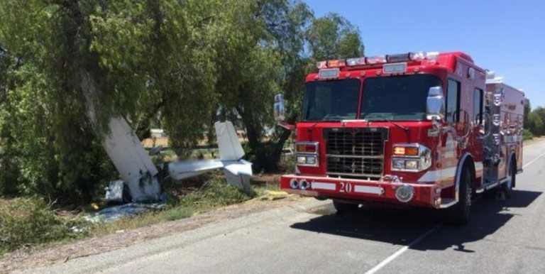 Two injured in plane crash near 10 Freeway in Banning