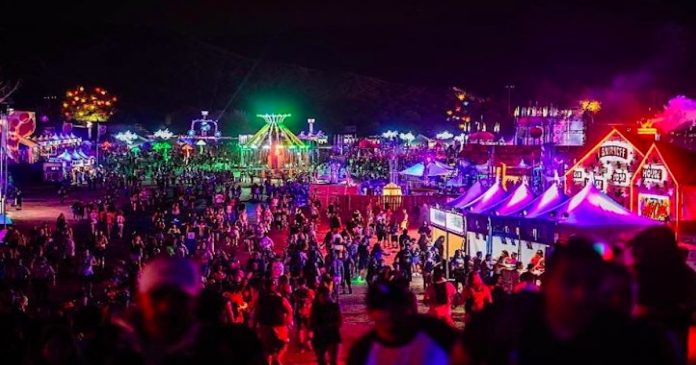 A crowd shot from the Nocturnal Wonderland Festival